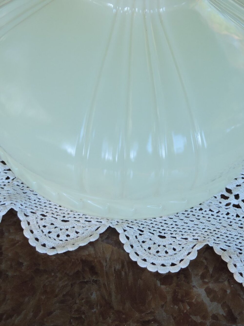 Original Vintage Coleman #443 Kremelite Gas Lamp Shade 10" Aladdin - Picture 5 of 10